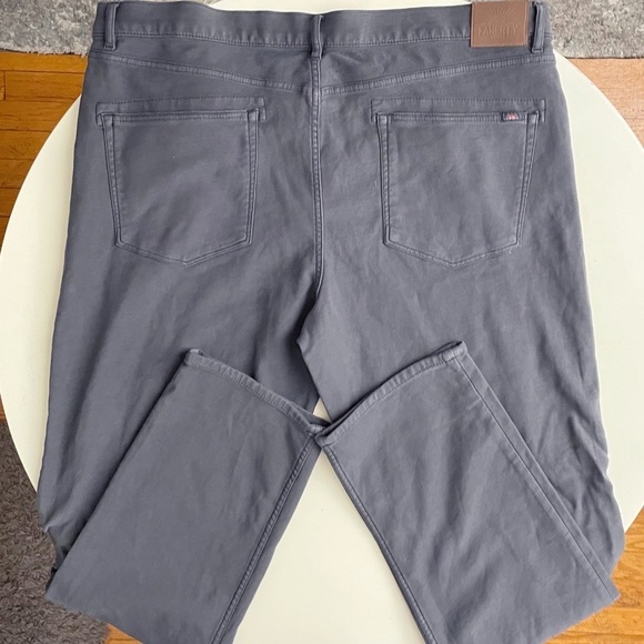 Faherty Stretch Terry 5-Pocket Pant Gray Men’s 42x34 New - Picture 8 of 8
